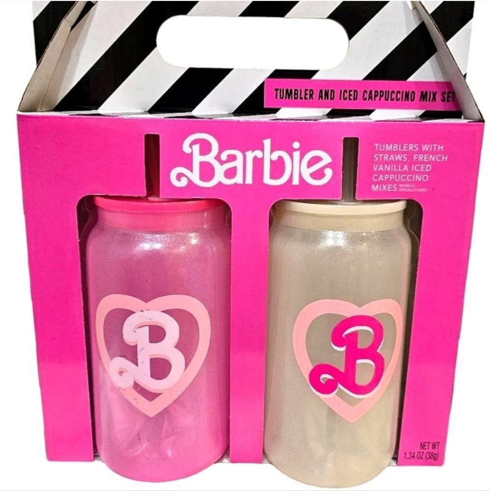 Dragonfly x Barbie Tumbler & Iced Cappuccino Mix Boxed Set